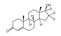 Testosterone-d3 Structure