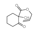 prop-2-enyl 1-methyl-2-oxo-cyclohexane-1-carboxylate Structure