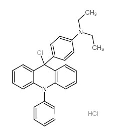 4-(9-氯-9,10-二氢-10-苯基-9-吖啶)-n,n-二甲基-苯胺盐酸盐结构式