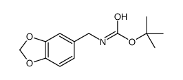 (苯并[d][1,3]二氧代-5-甲基)氨基甲酸叔丁酯结构式