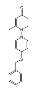 4'-(benzylthio)-2-methyl-4H,4'H-[1,1'-bipyridin]-4-one结构式