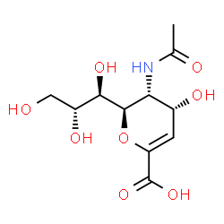 2,3-dehydro-4-epi-N-acetylneuraminic acid Structure
