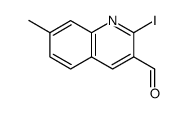 3-formyl-2-iodo-7-methylquinoline结构式
