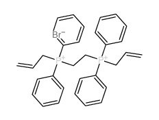 2-(diphenyl-prop-2-enyl-phosphaniumyl)ethyl-diphenyl-prop-2-enyl-phosphanium结构式