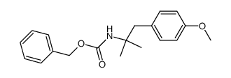 1-[N-(benzyloxycarbonyl)amino]-1,1-dimethyl-2-(4-methoxyphenyl)ethane Structure