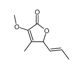 3-methoxy-4-methyl-5-prop-1-enylfuran-2(5H)-one Structure