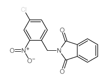 2-[(4-chloro-2-nitro-phenyl)methyl]isoindole-1,3-dione Structure