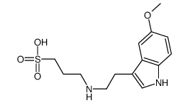 3-[2-(5-methoxy-1H-indol-3-yl)ethylamino]propane-1-sulfonic acid Structure