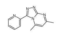 5,7-dimethyl-3-pyridin-2-yl-[1,2,4]triazolo[4,3-a]pyrimidine结构式