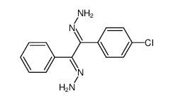 (1-(4-chlorophenyl)-2-phenylethane-1,2-diylidene)bis(hydrazine) Structure