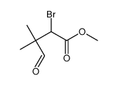 methyl 2-bromo-3,3-dimethyl-4-oxobutanoate结构式