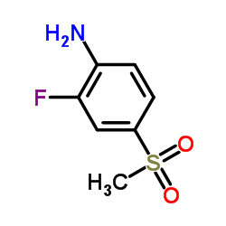 2-氟-4-甲砜基苯胺结构式