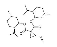 di-(-)-menthyl 2-vinylcyclopropane-1,1-dicarboxylate结构式
