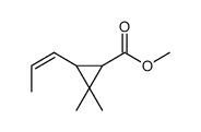 methyl trans-2,2-dimethyl-3-((Z)-1-propenyl)cyclopropanecarboxylate Structure