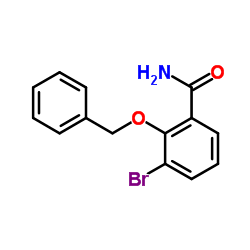 2-(Benzyloxy)-3-bromobenzamide Structure
