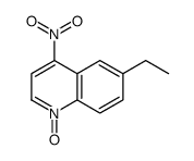 6-ethyl-4-nitro-1-oxidoquinolin-1-ium结构式