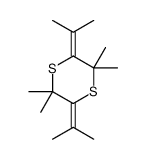 2,2,5,5-tetramethyl-3,6-di(propan-2-ylidene)-1,4-dithiane结构式