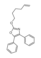 2-hex-5-enoxy-4,5-diphenyl-1,3-oxazole结构式