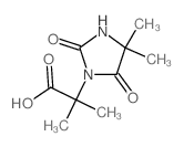 2-(4,4-Dimethyl-2,5-dioxo-1-imidazolidinyl)-2-methylpropanoic acid Structure