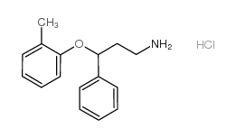 3-(2-methylphenoxy)-3-phenylpropan-1-amine,hydrochloride Structure