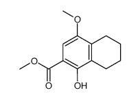1-Hydroxy-4-methoxy-5,6,7,8-tetrahydro-naphthalene-2-carboxylic acid methyl ester Structure