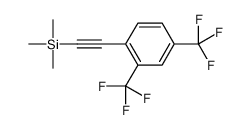 2-[2,4-bis(trifluoromethyl)phenyl]ethynyl-trimethylsilane Structure