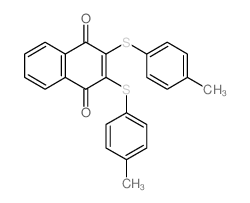 1,4-Naphthalenedione,2,3-bis[(4-methylphenyl)thio]- Structure