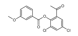 (2-acetyl-4,6-dichlorophenyl) 3-methoxybenzoate结构式