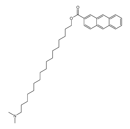 17-(dimethylamino)heptadecyl anthracene-2-carboxylate结构式