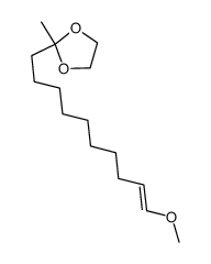 2-((E)-10-Methoxy-dec-9-enyl)-2-methyl-[1,3]dioxolane Structure