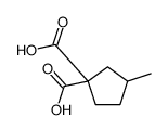 3-methylcyclopentane-1,1-dicarboxylic acid Structure