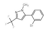 5-(2-溴苯基)-1-甲基-3-(三氟甲基)-1H-吡唑结构式