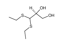 L-(-)-Glycerinaldehyd-dithioethylacetal Structure