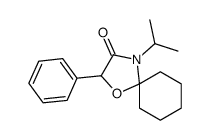 2-phenyl-4-propan-2-yl-1-oxa-4-azaspiro[4.5]decan-3-one结构式