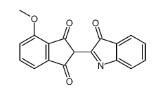 4-methoxy-2-(3-oxoindol-2-yl)indene-1,3-dione Structure