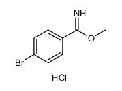 Benzenecarboximidic acid, 4-bromo-, methyl ester, hydrochloride Structure