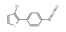 3-溴-2-(4-异氰酰基苯基)噻吩结构式