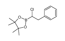 2-(1-chloro-2-phenylethyl)-4,4,5,5-tetramethyl-1,3,2-dioxaborolane Structure