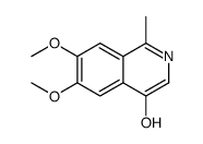 6,7-dimethoxy-1-methylisoquinolin-4-ol Structure