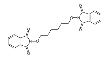 N,N'-hexane-1,6-diyldioxy-bis-phthalimide结构式