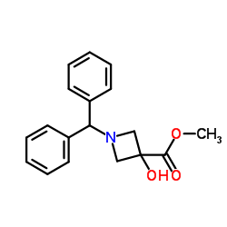 1-(二苯基甲基)-3-羟基氮杂环丁烷-3-羧酸甲酯图片
