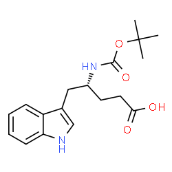 (R)-Boc-4-amino-5-(3-indolyl)pentanoic acid Structure