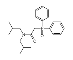2-diphenylphosphoryl-N,N-bis(2-methylpropyl)acetamide Structure