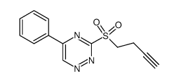 3-(3-butynylsulfonyl)-5-phenyl-1,2,4-triazine Structure