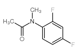 2’,4’-二氟-正-甲基乙酰苯胺结构式