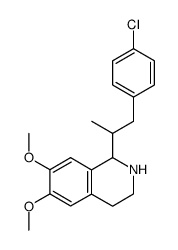 1-[2-(4-chloro-phenyl)-1-methyl-ethyl]-6,7-dimethoxy-1,2,3,4-tetrahydro-isoquinoline Structure
