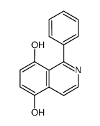 1-phenyl-isoquinoline-5,8-diol结构式