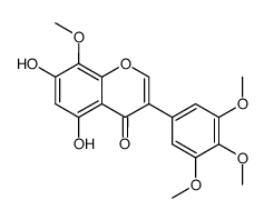 5,7-dihydroxy-8-methoxy-3-(3,4,5-trimethoxy-phenyl)-chromen-4-one Structure