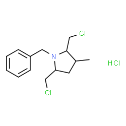 1-BENZYL-2,5-BIS(CHLOROMETHYL)-3-METHYLPYRROLIDINE HYDROCHLORIDE Structure