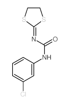 Urea,N-(3-chlorophenyl)-N'-1,3-dithiolan-2-ylidene- structure